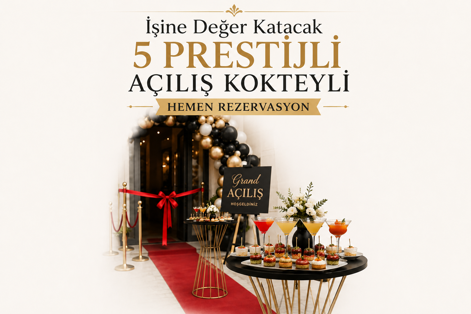 İşine Değer Katacak 5 Prestijli Açılış Kokteyli | Hemen Rezervasyon