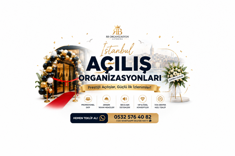 İstanbul Açılış Organizasyon Fiyatları | 5 Uygun Paket, 3 Ultra Lüks Paket ile Hemen Teklif Al