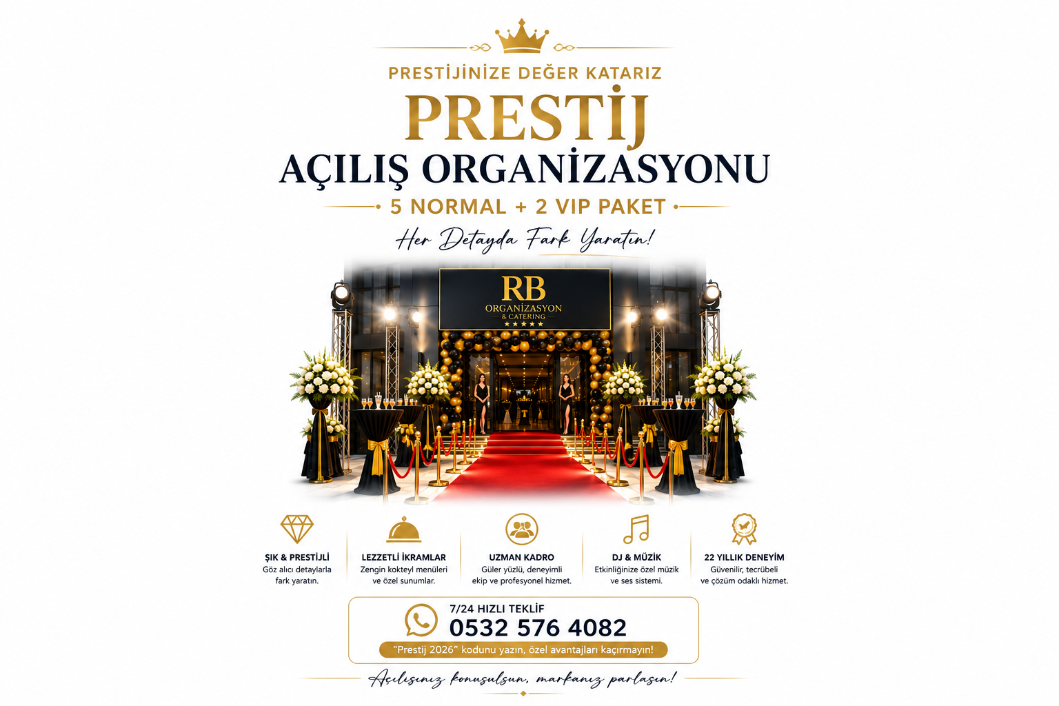 Prestij Kazandıracak Açılış Organizasyonu Fiyatları 2026 | Hemen Teklif Al, Fırsatı Kaçırma!