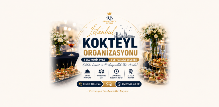İstanbul Kokteyl Organizasyonu | 4 Ekonomik Paket, 2 Ultra Lüks Seçenek ile Rezervasyon Yap