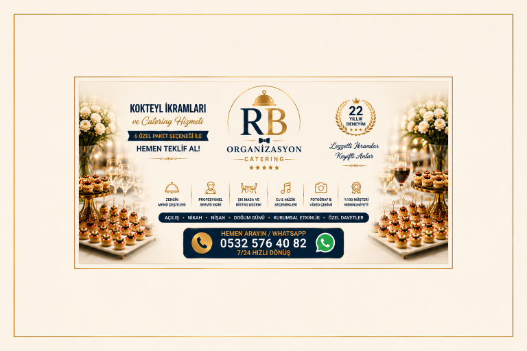 Kokteyl İkramları ve Catering Hizmeti ile 6 Özel Paket Seçeneği Hemen Teklif Al